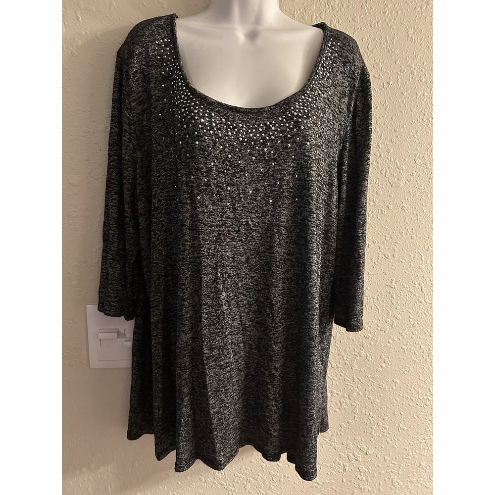 New 3X Obsession Bedazzled Top #1370*10